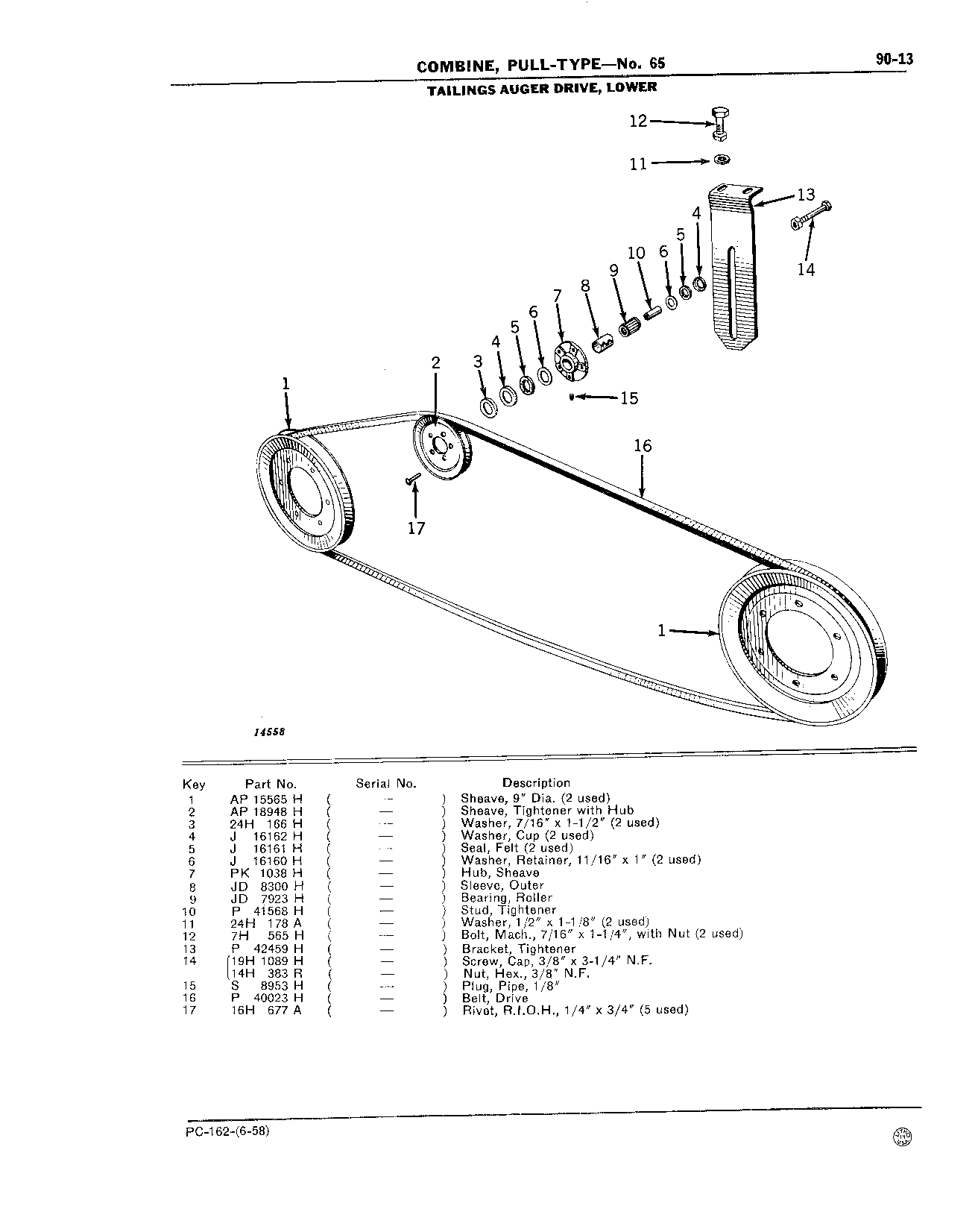90 Drive Belts, Chains, and Tighteners (Continued)