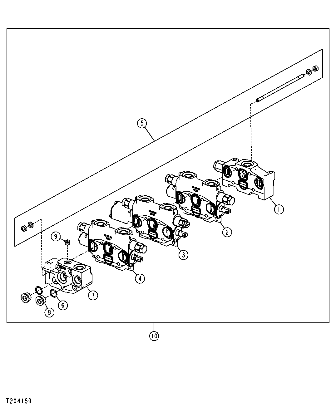 Grapple Control Valve (Manual) (Single Function) (Grapple Skidders)
