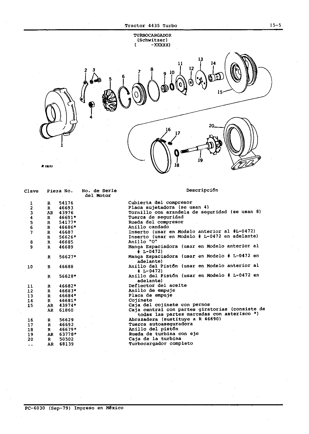Turbocargador (Air Research) (Continued)