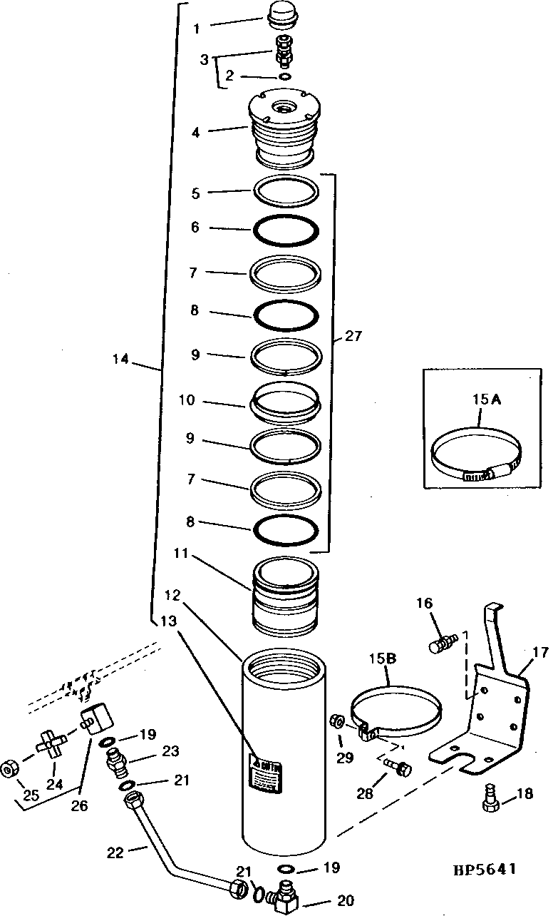 ONE-HALF GALLON SINGLE ACCUMULATOR AND MOUNTING