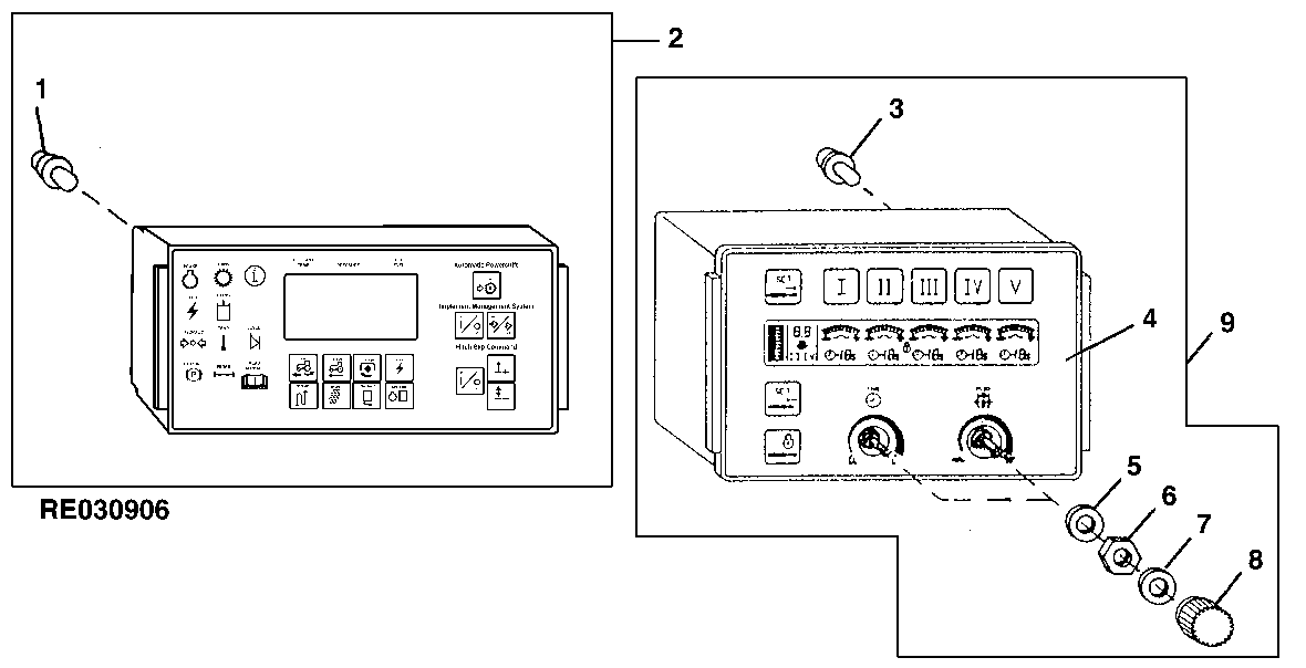 INSTRUMENT CONTROL UNIT ICU AND SCV SETUP PANEL SUP
