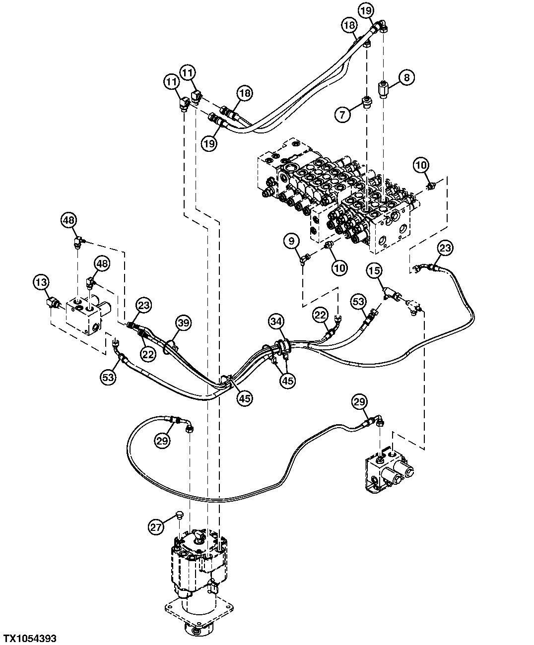 Solenoid Valve Lines To Power Angle Blade Spool
