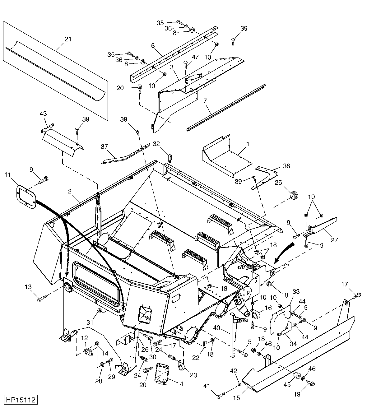 Grain Tank (High Unloading Rate) (715401 - )
