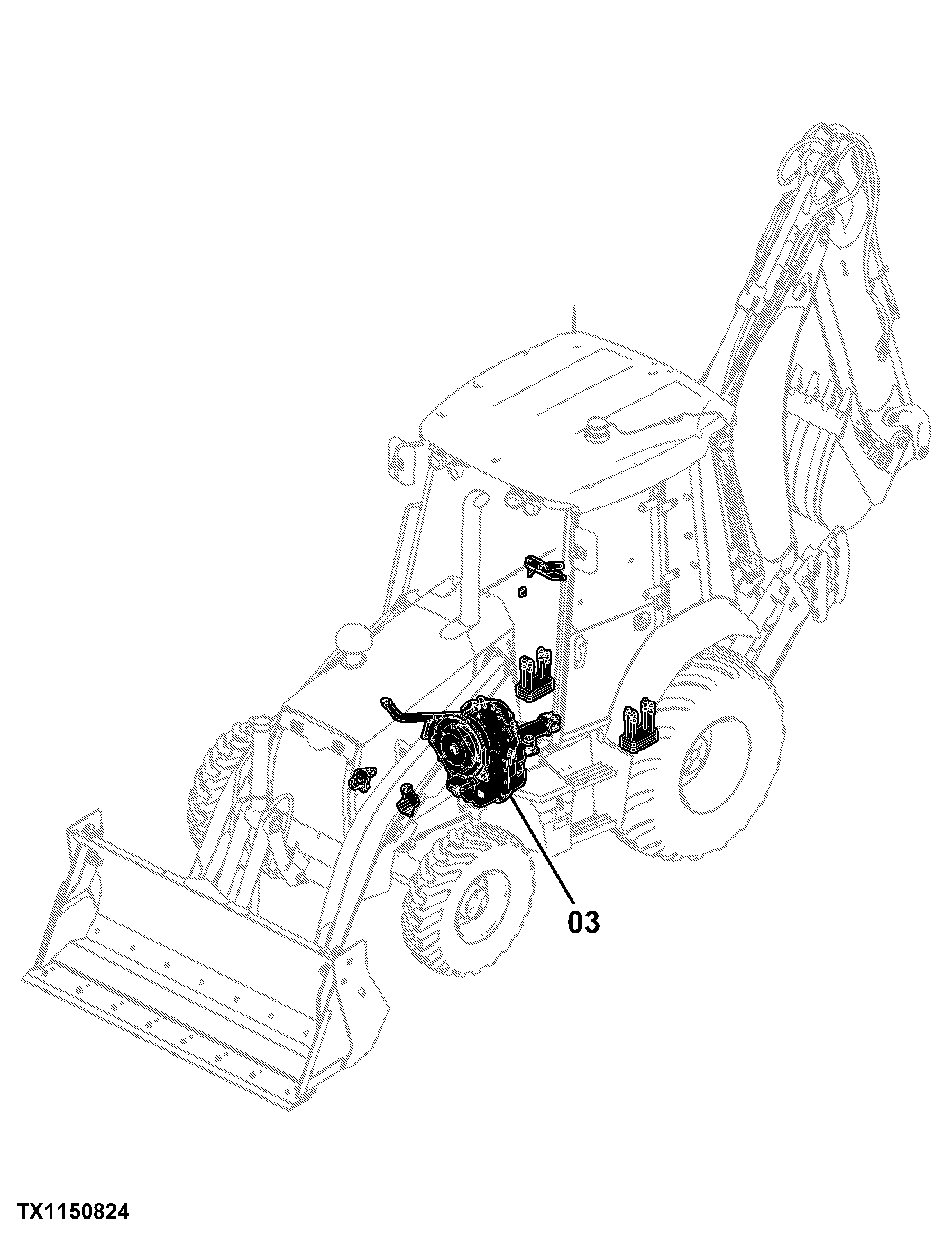 410K Backhoe Loader (Engine 4045HT063, 4045HT073)(PIN: 1T0410KX_ _E219607 - E277405)