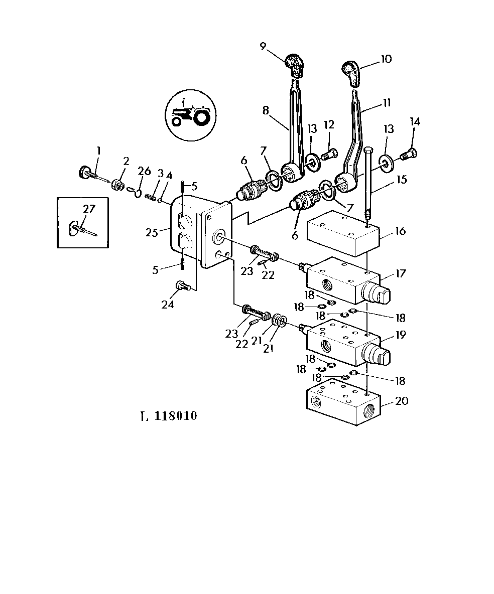 TWO SINGLE ACTING SELECTIVE CONTROL VALVES (SPOOL TYPE)