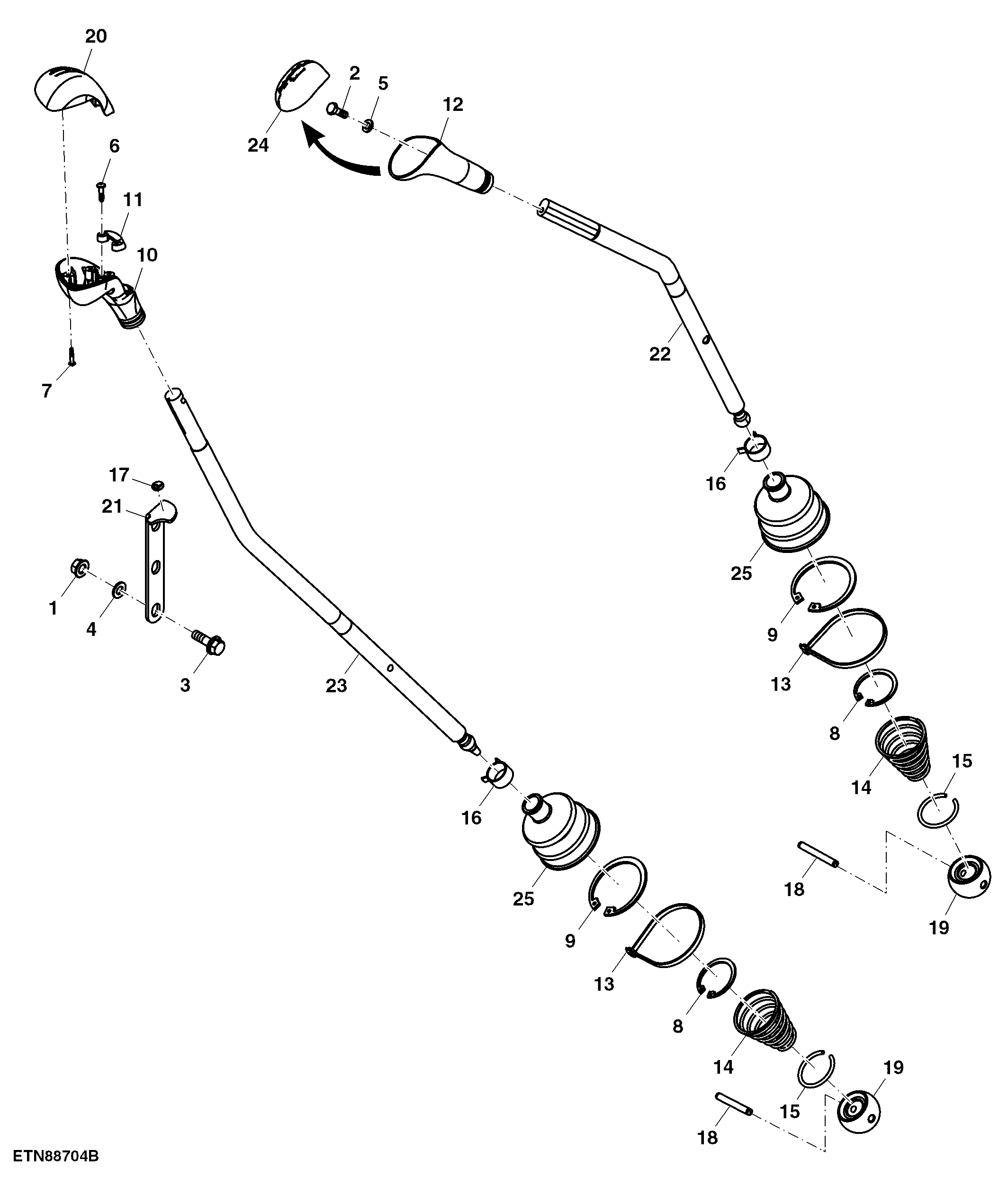 Gear/ Range Shifters, Open Operator Station