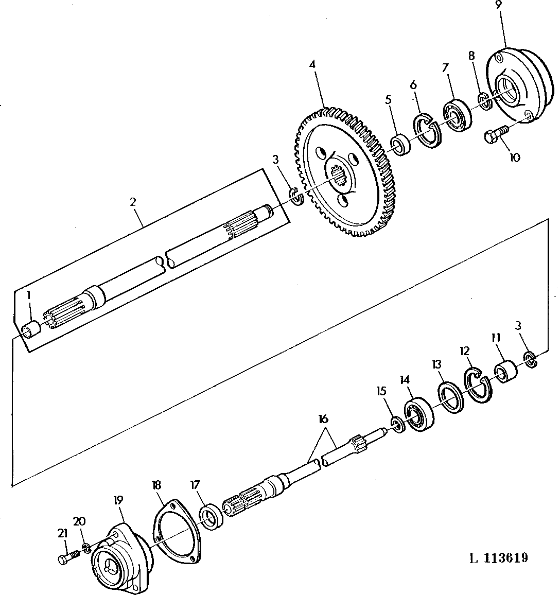 CONTINUOUS-RUNNING PTO 540 RPM (COLLAR SHIFT TRANSMISSION)