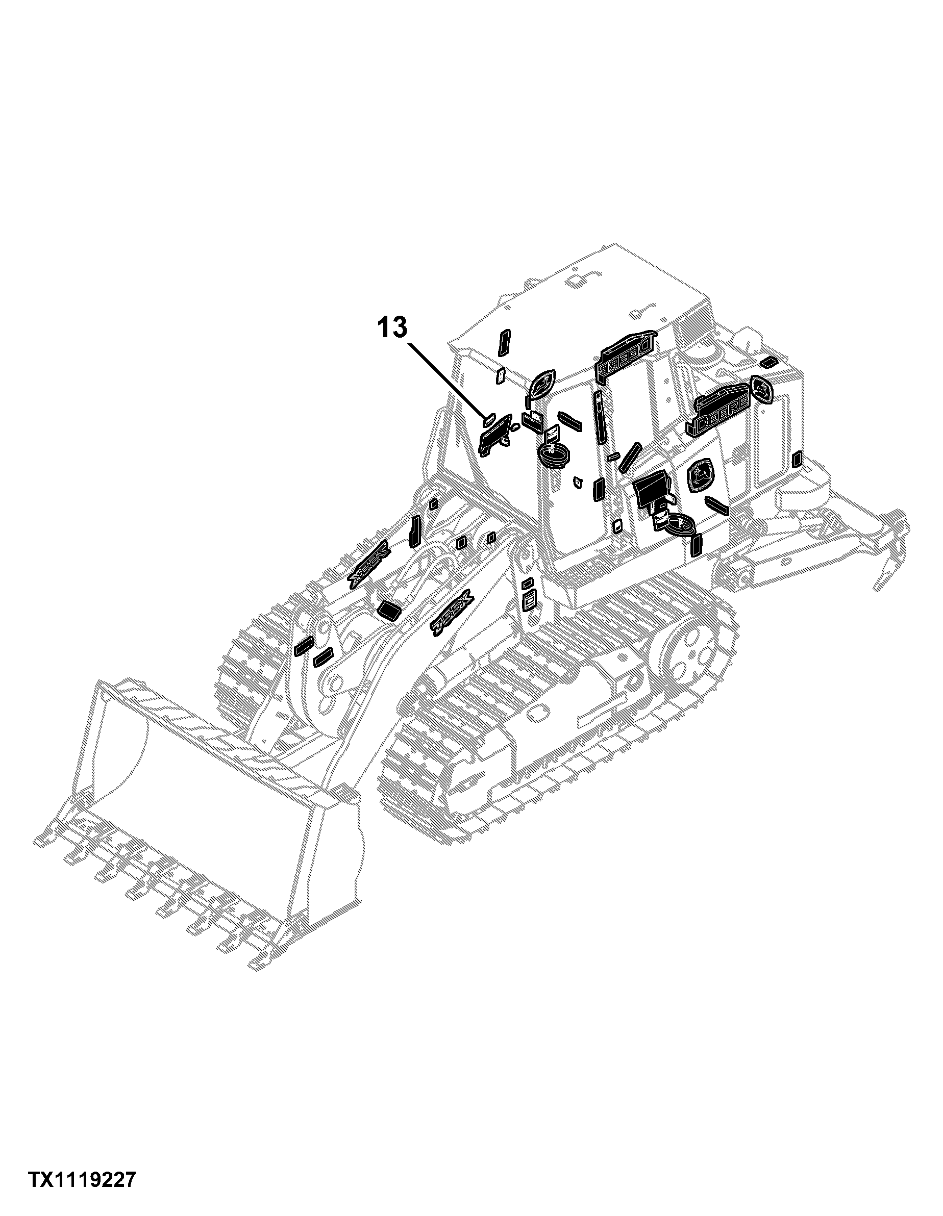 755K Crawler Loader (PIN: 1T0755KX_ _E192242-339325)
