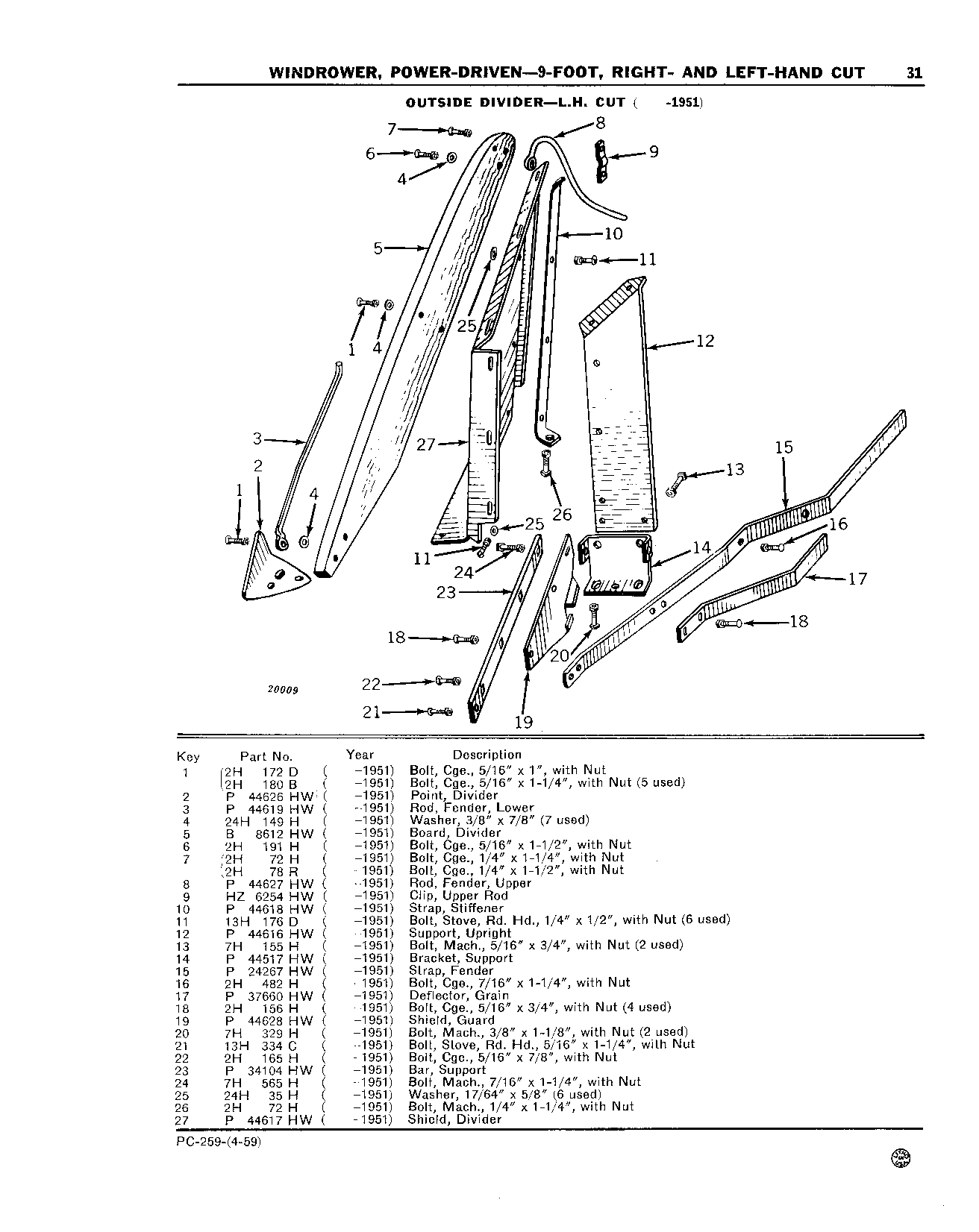 Divider, Outside (Continued)