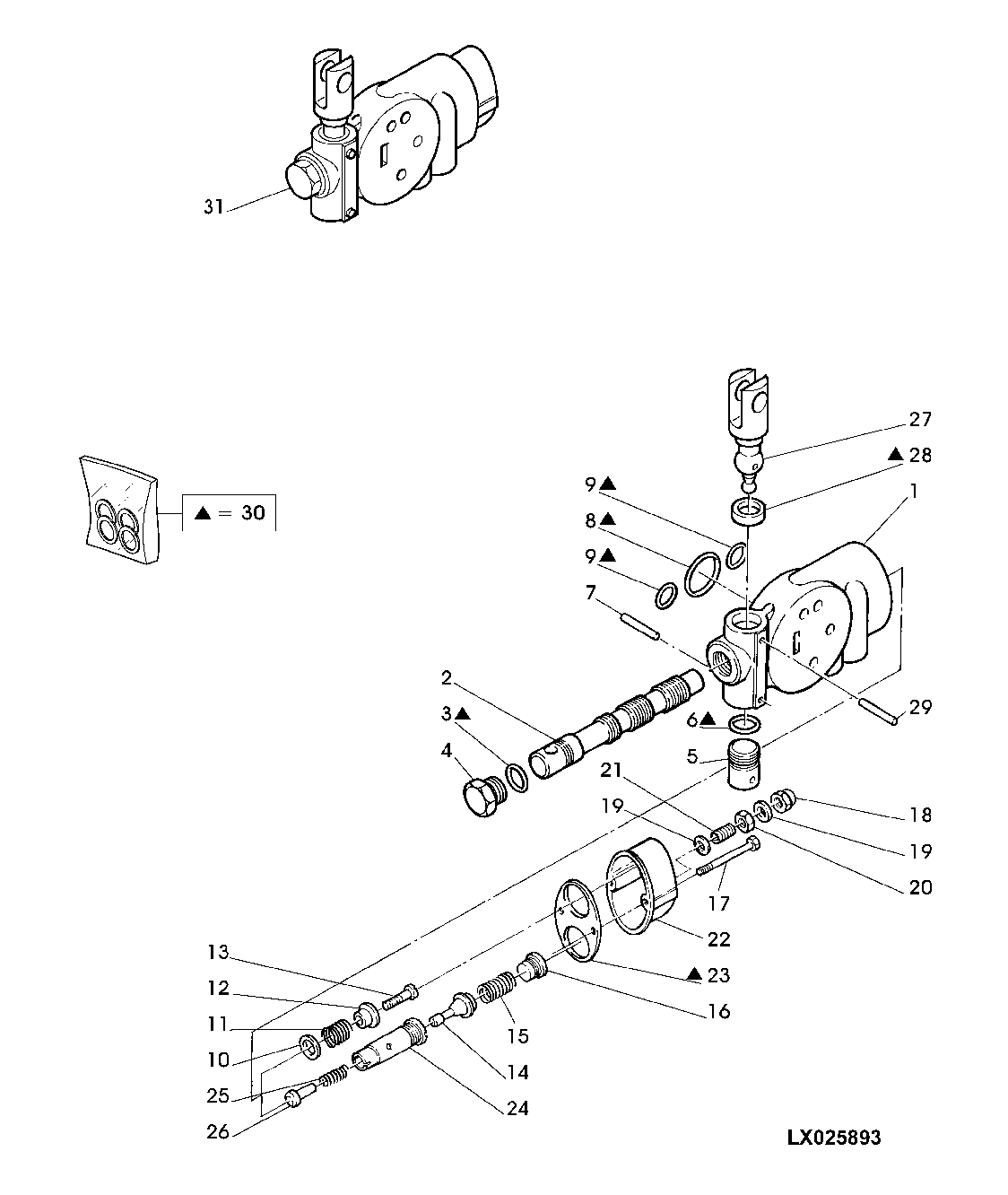 OPTIONAL DOUBLE-ACTING SELECTIVE CONTROL VALVE (POS. 2 AND 3)