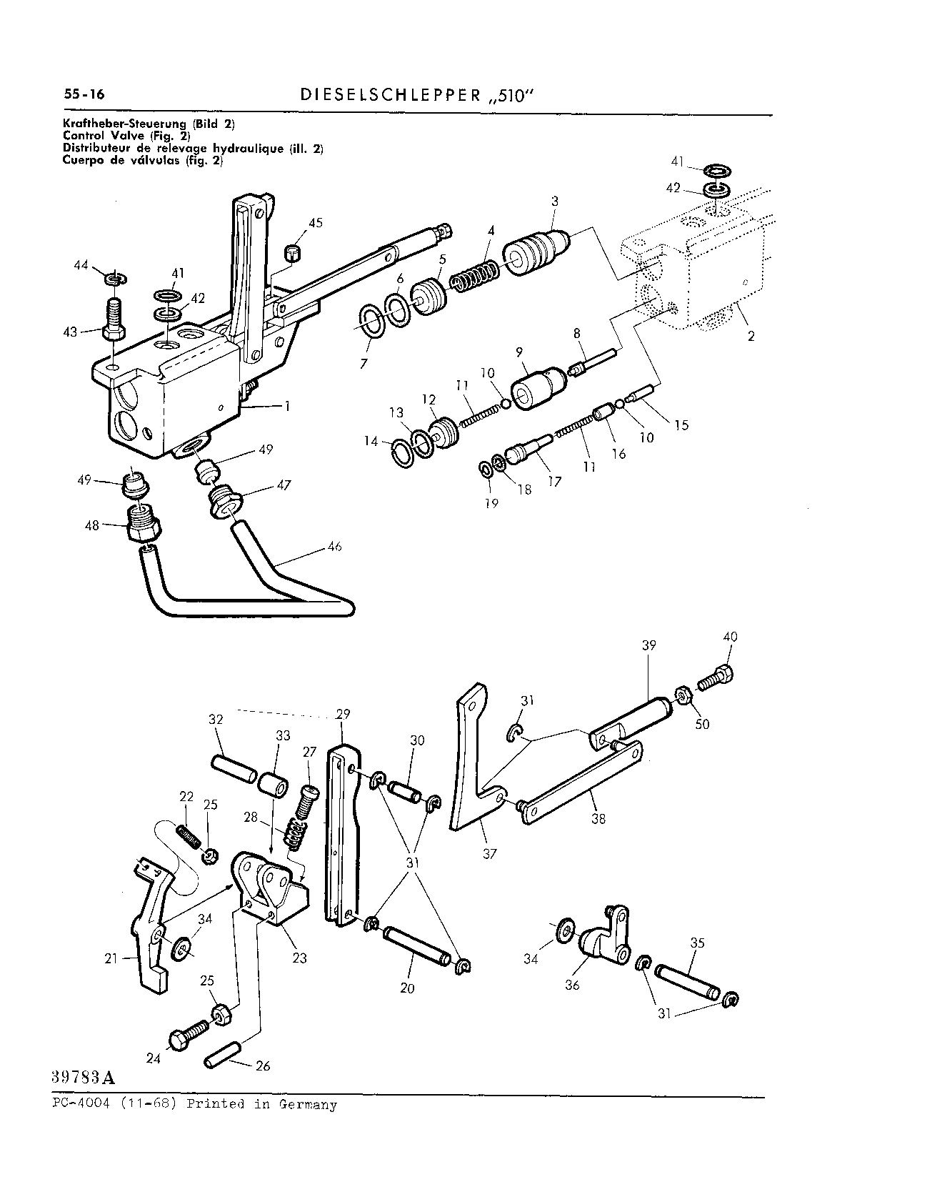 Control Lever (Continued)