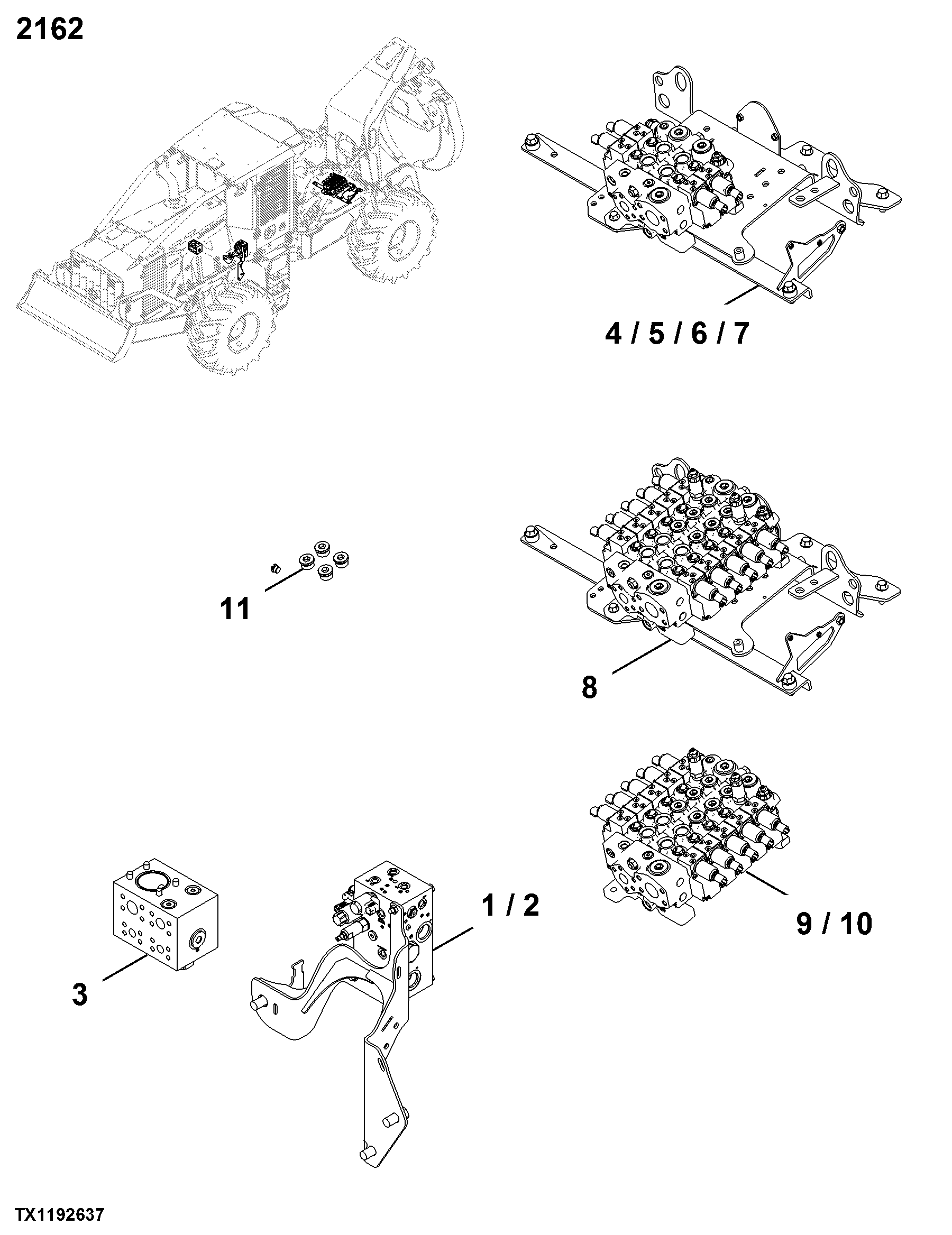 2162 Hydraulic Selective Control and Load Holding Valves