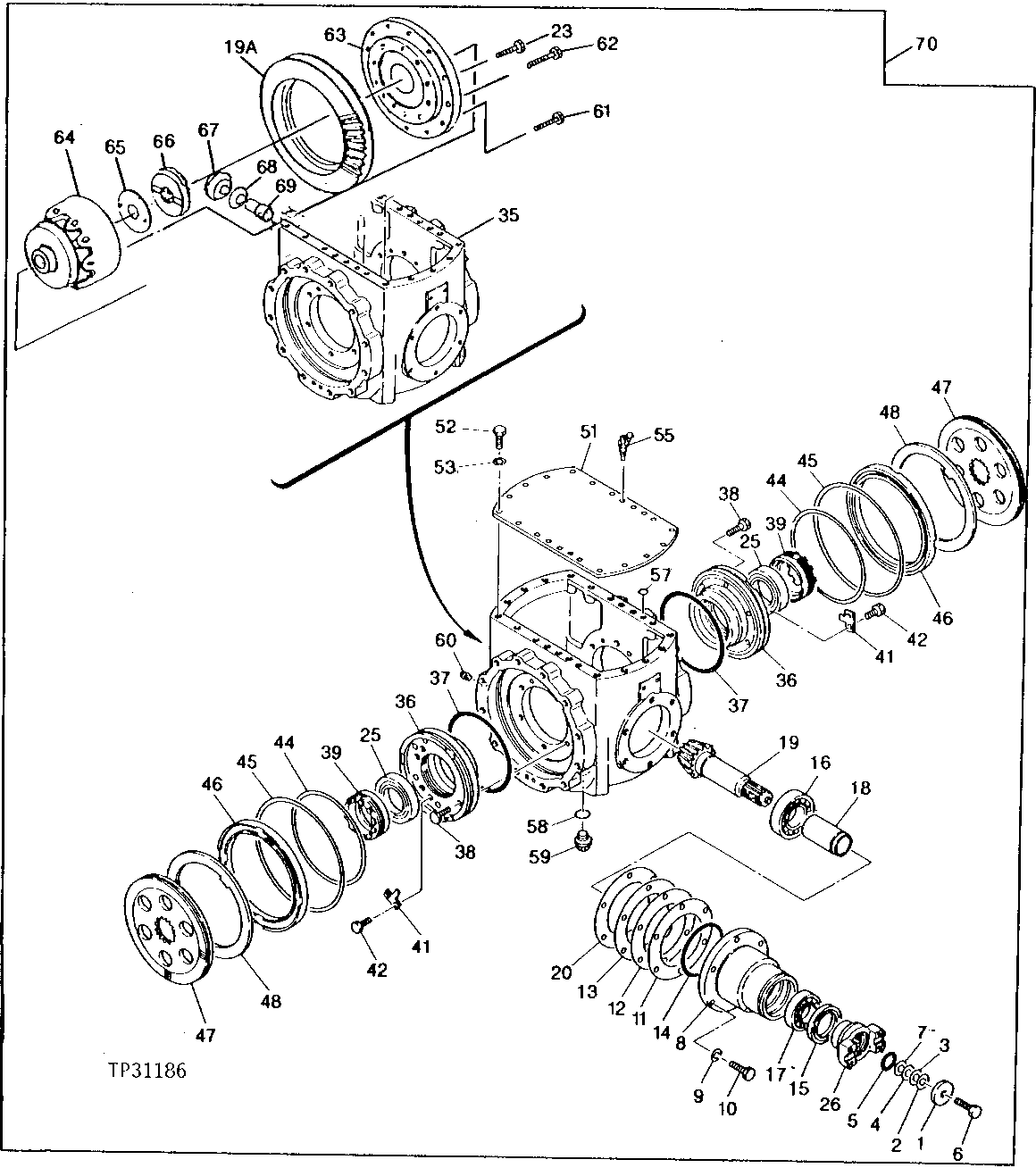 FRONT DIFFERENTIAL CASE AND COVER (STANDARD)
