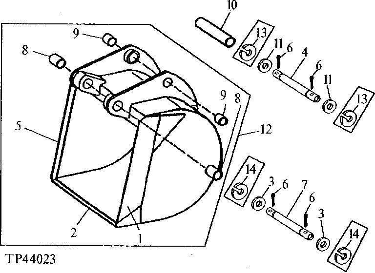 Backhoe Bucket (914mm (36") Ditching 10 CBC FT AND 14.5 CBC FT)