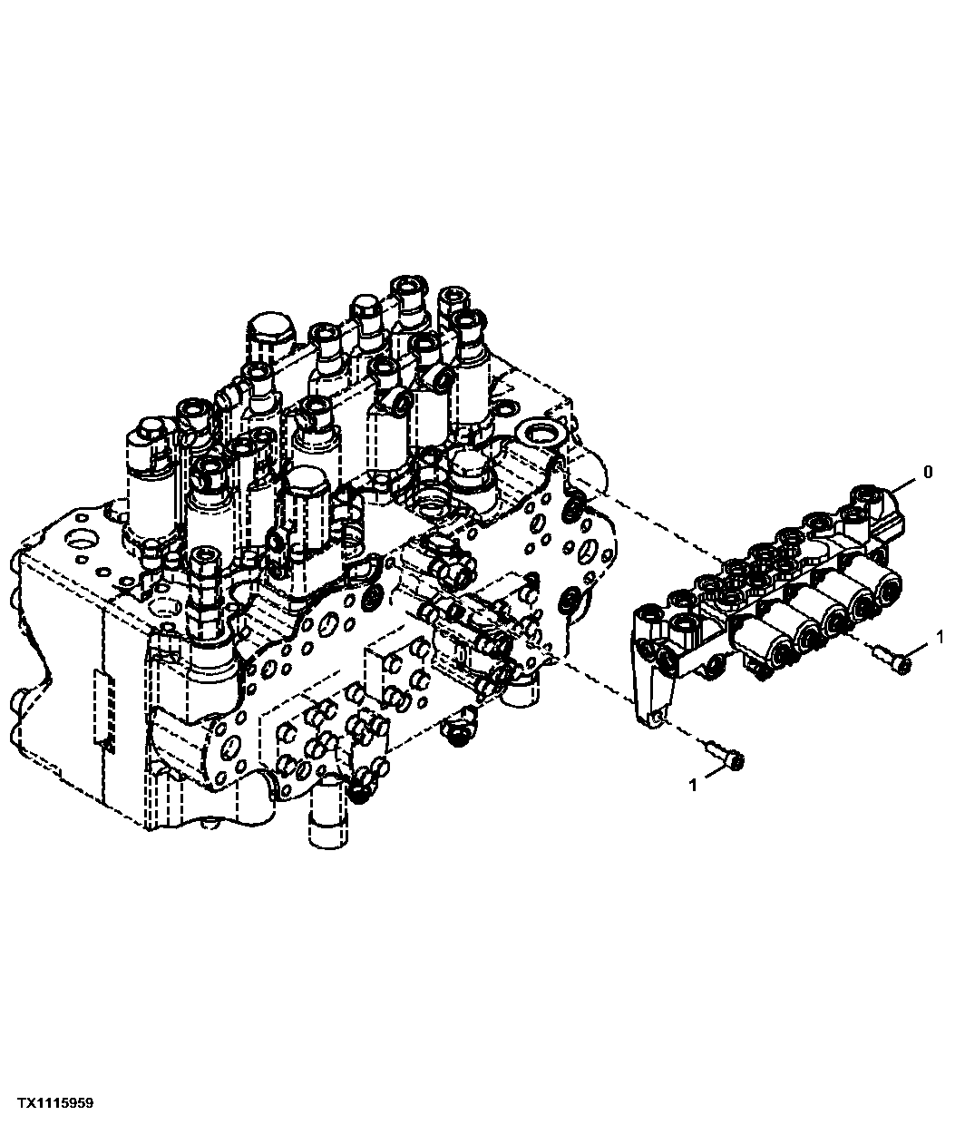 Solenoid Valve Manifold, Five Spool