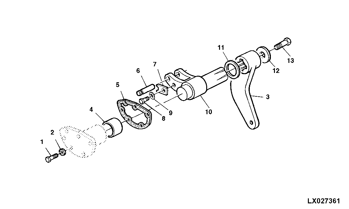 STEERING ARM (WITH COLLAR-SHIFT TRANSMISSION)