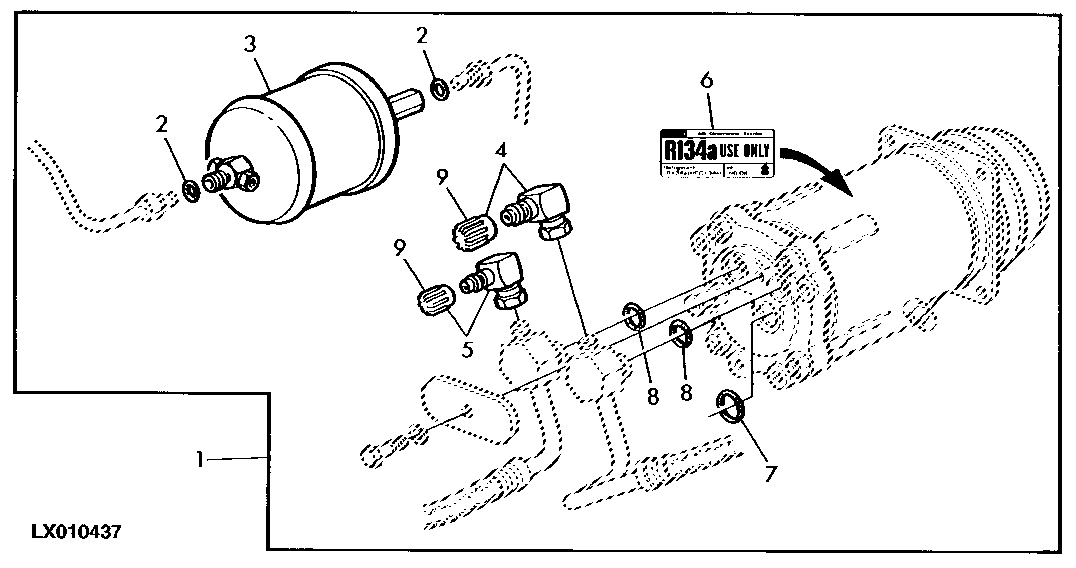 CONVERSION KIT-AIR CONDITIONING FROM R12 TO R134A (SG2)
