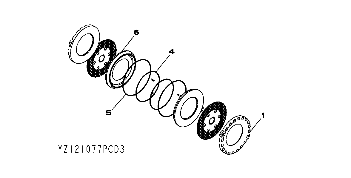 YZ121077 DUAL BRAKES(1400)(748H);CODE G1 - ORDER CODE 1711