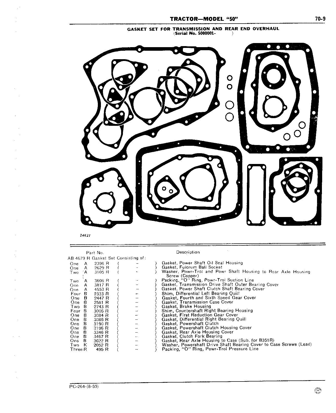 Section 70 - Umbrella Holder, Decals, and Gasket Sets (Continued)