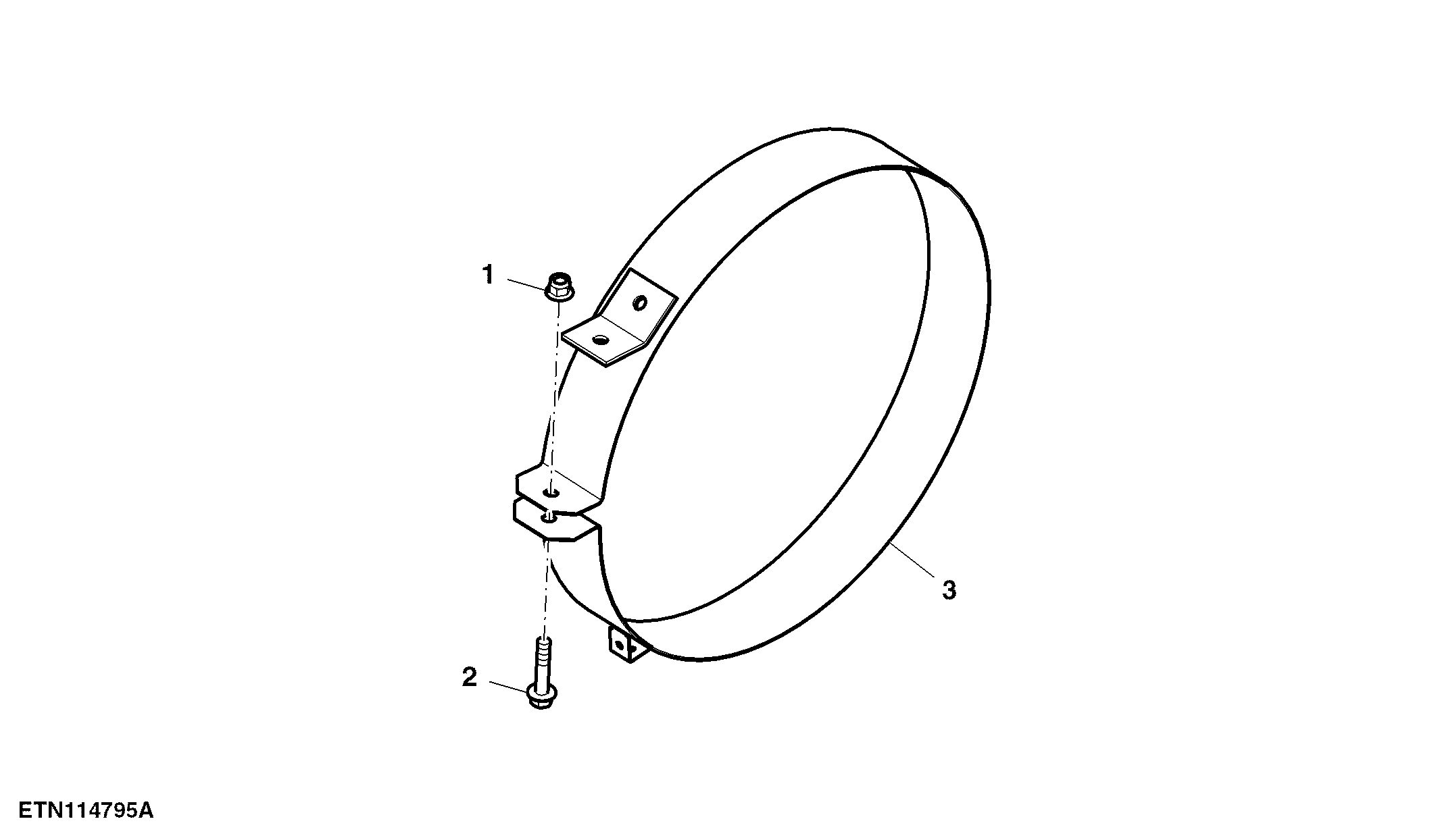Bracket, Outer Unloading Auger Light Assembly (090009 - )