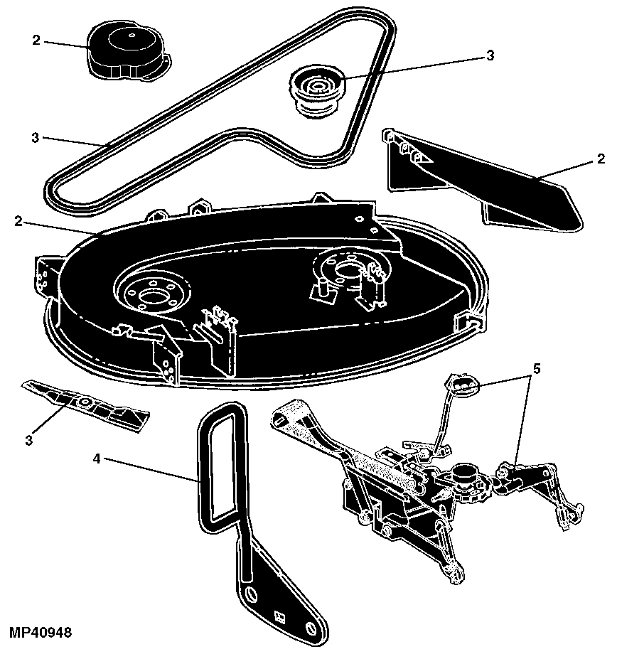86 MOWER DECK AND LIFT LINKAGE (42C)