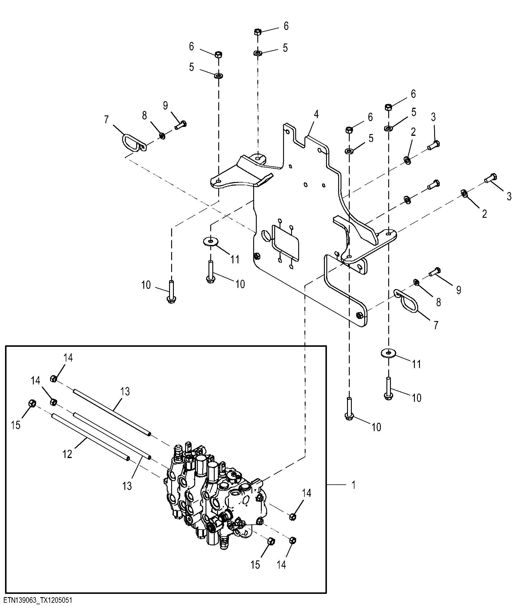 Backhoe Valve, Four Function with Select Flow
