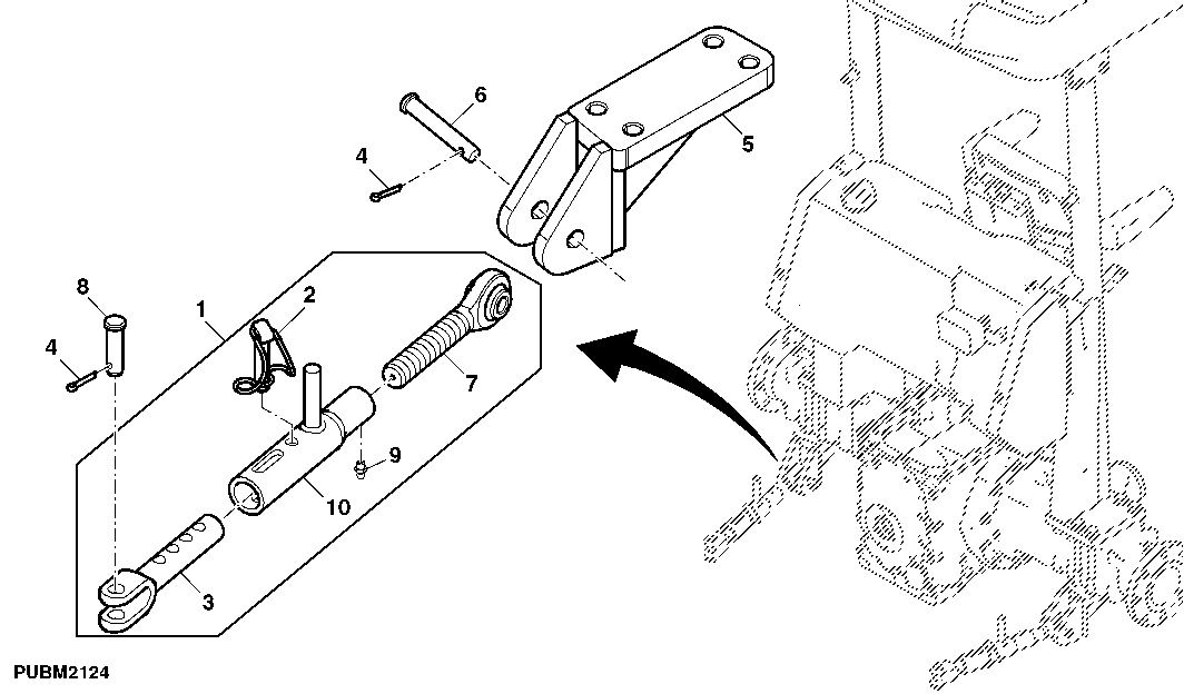 Adjustable Stabilizer Bar, RH / LH ( - 002562)