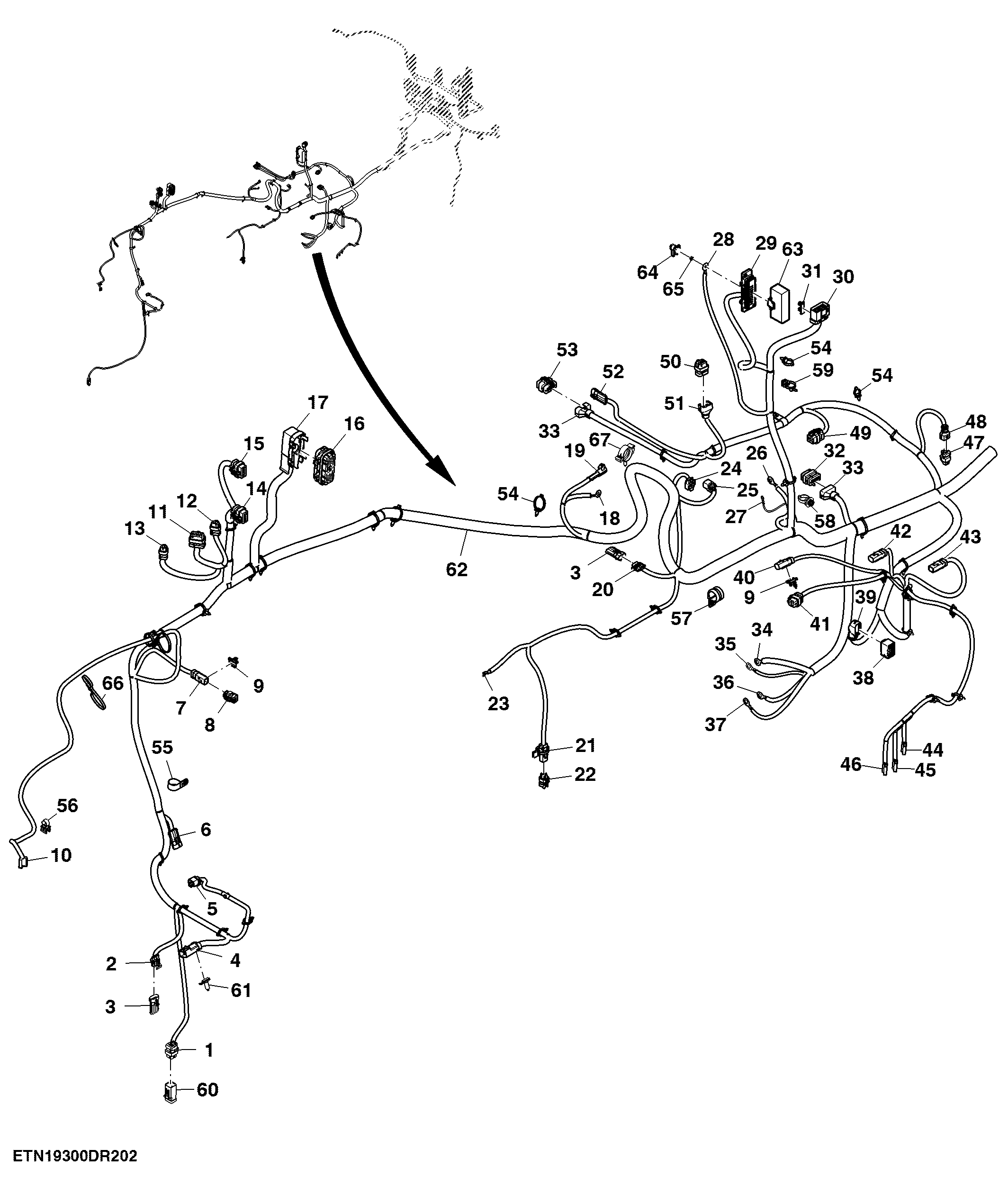 Wiring Harness, Chassis, FT4 Engine (2/4) ( - 914100)