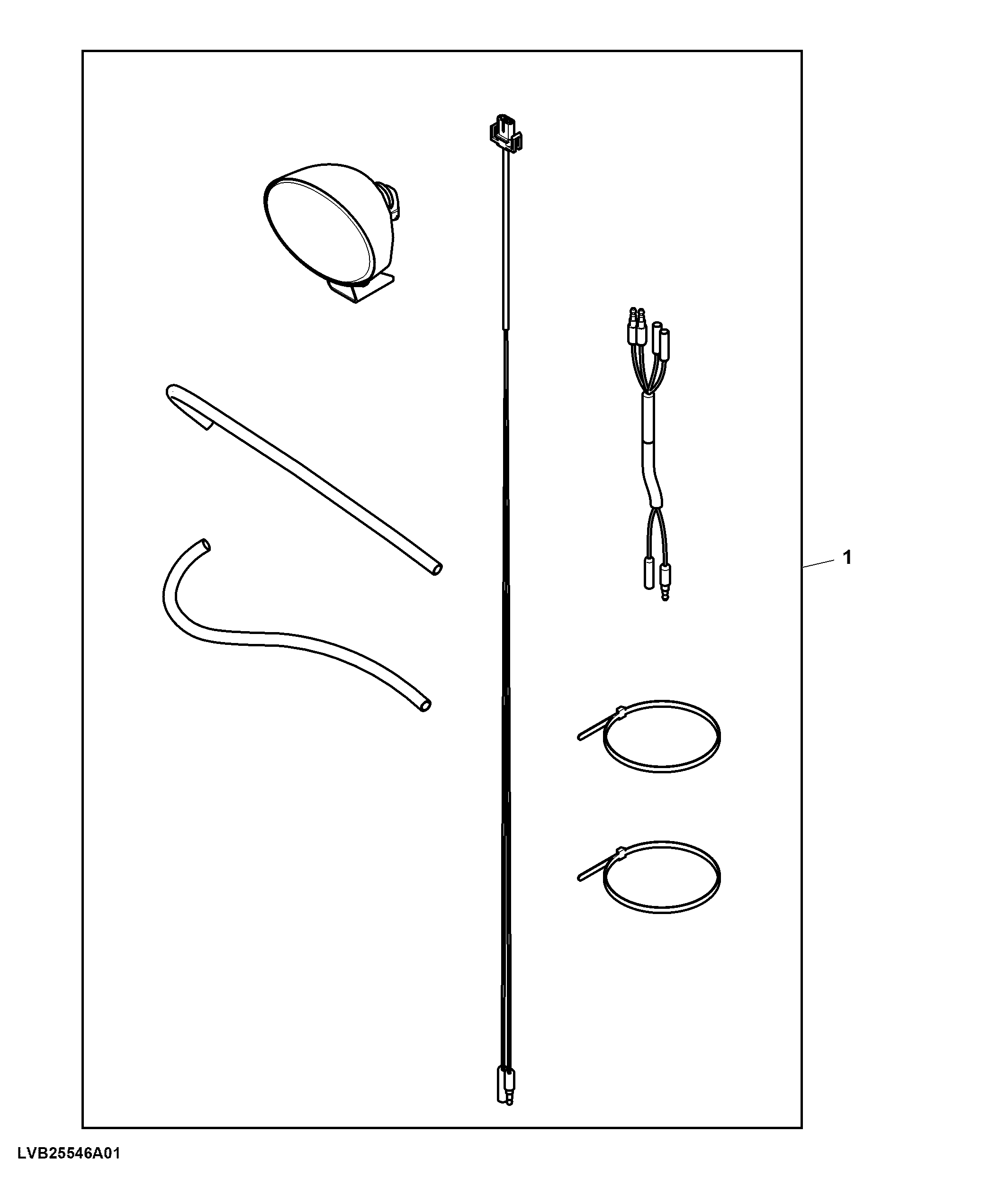 Attachment, Auxiliary Light, Front (For USA and Canada only)