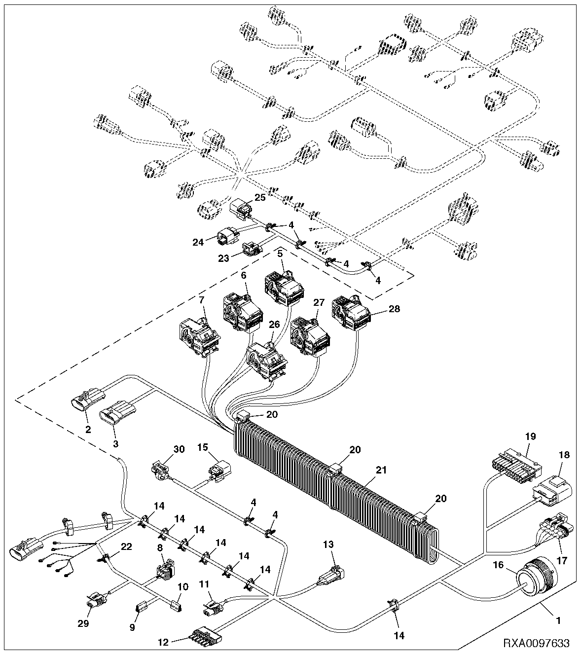 CHASSIS WIRING HARNESS CONNECTORS (2/2) (MANUAL SCV) (W/TLS) (W/FRONT BRAKE)