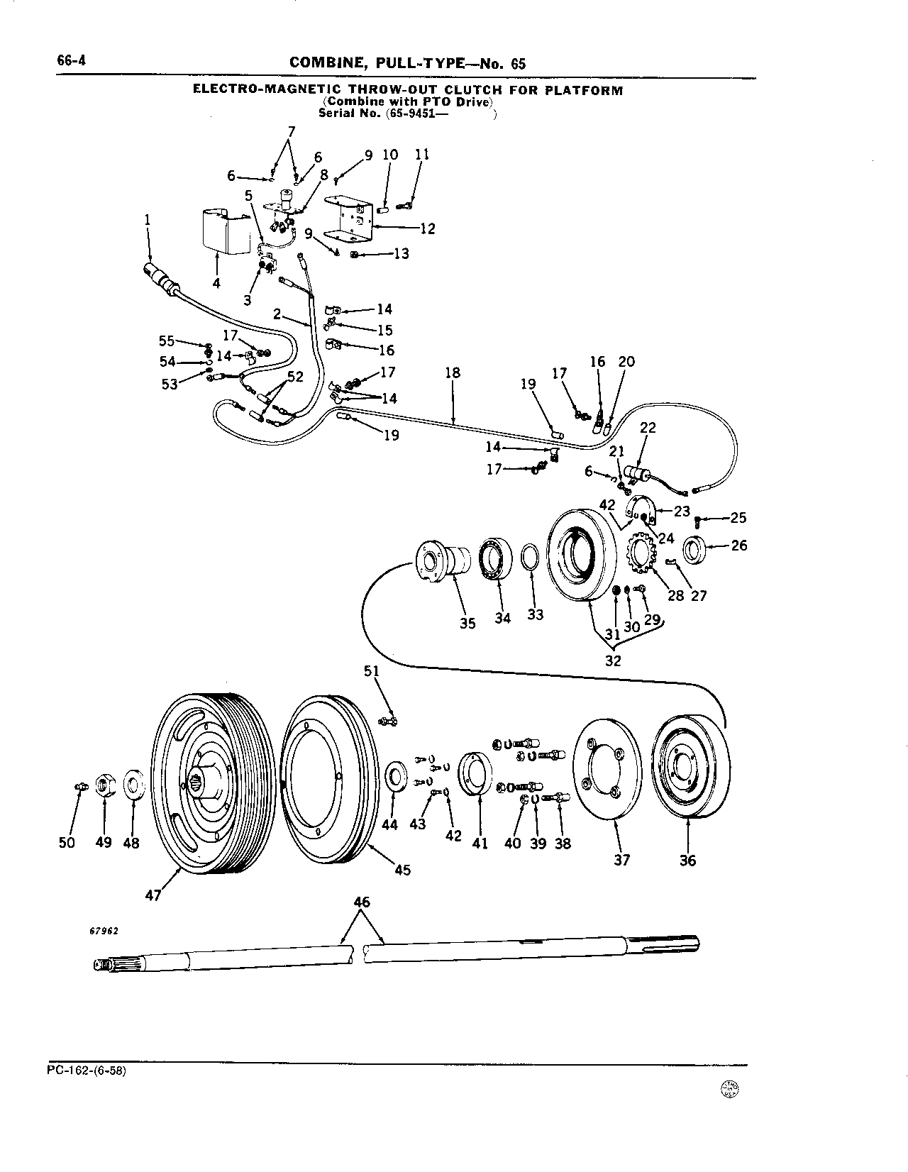 66 Electro-Magnetic Throw-Out Clutch for Platform (Continued)
