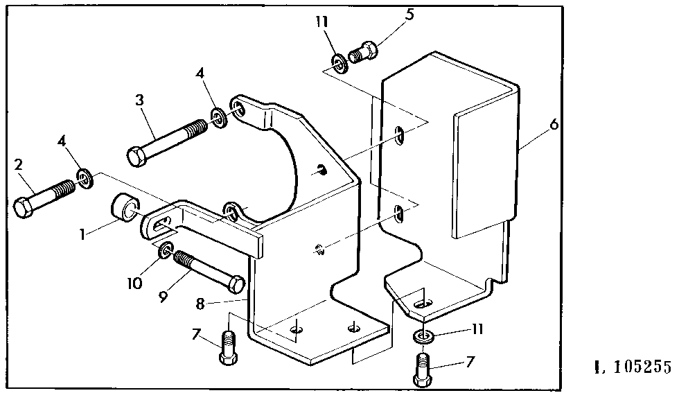 BRACKET FOR SELECTIVE CONTROL VALVES (SPOOL TYPE) WITH SG2 CAB