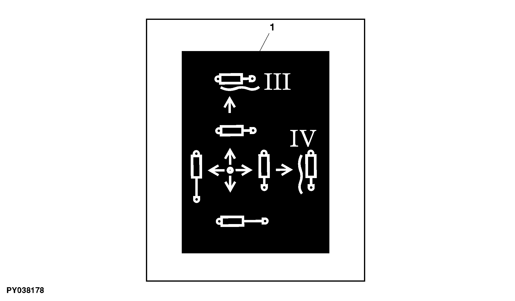 Decal, Multi Function Lever, SCV