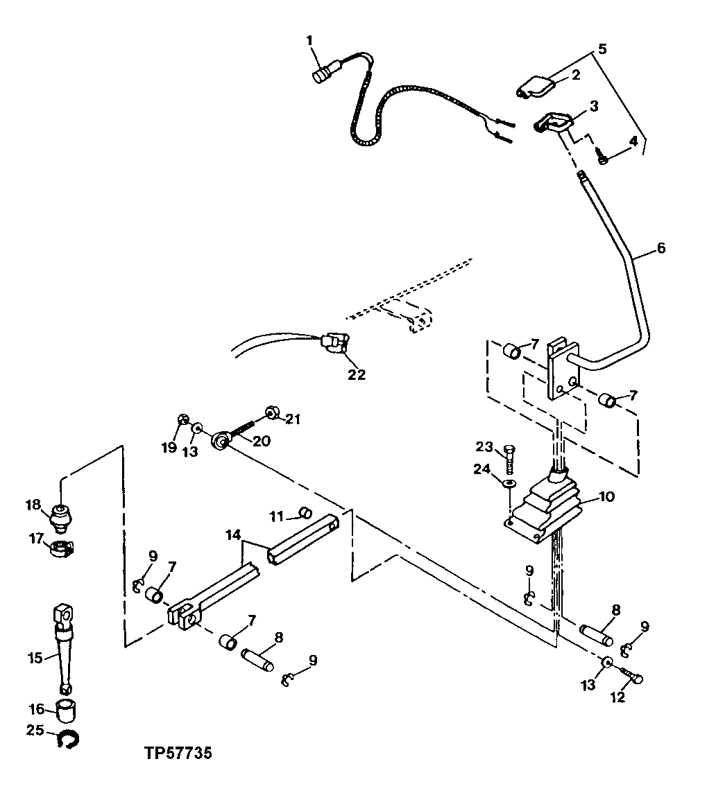 TRANSMISSION SHIFTER LEVER (796855 - 801199)