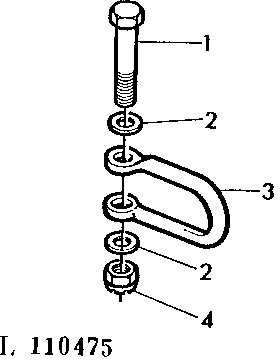 GUIDING MEMBERS FOR SAFETY CHAIN ON SWINGING DRAWBAR