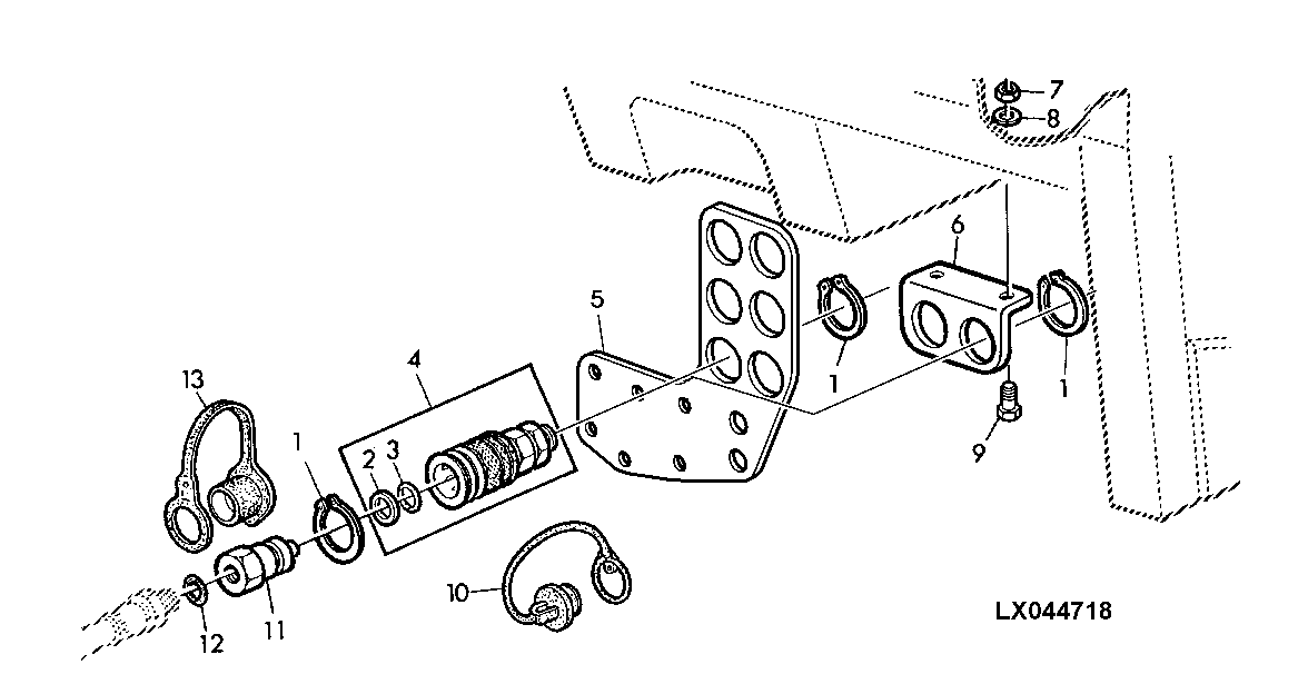 QUICK COUPLER (WITH GRESEN SELECTIVE CONTROL VALVES / GP - TRACTORS WITH SGB)