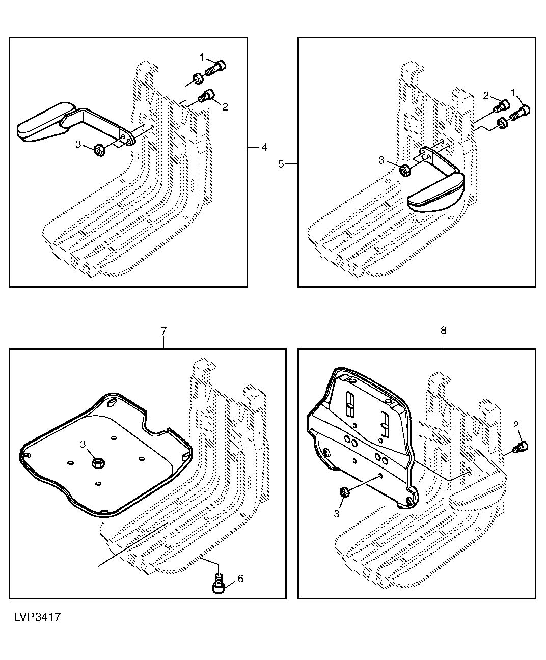 COMFORT SEAT (ARMRESTS/FRAME) (WITH CAB/ISOLATED OPEN OPERATION STATION)