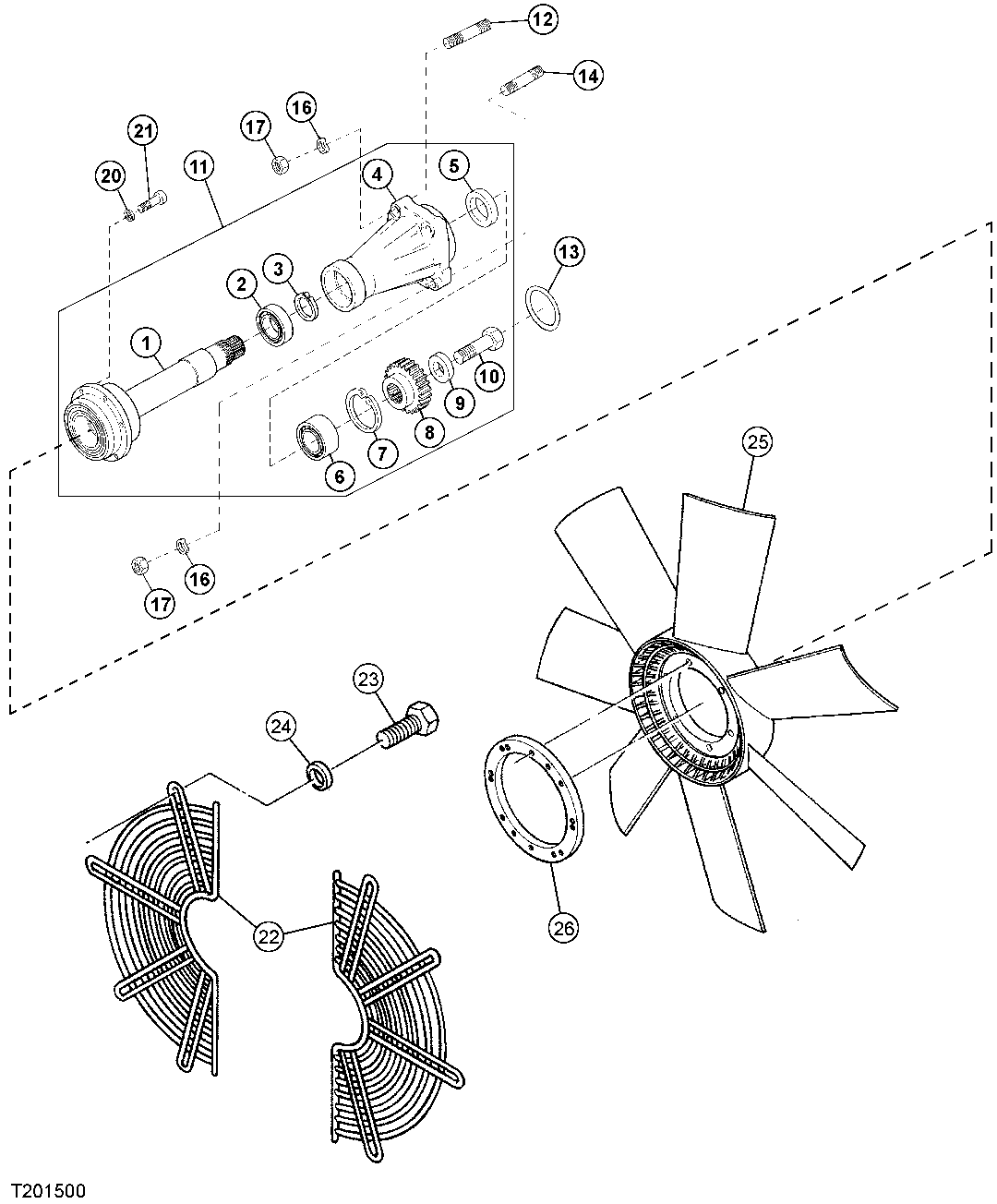 Engine Cooling Fan, Fan Drive And Guard ( - 006199)