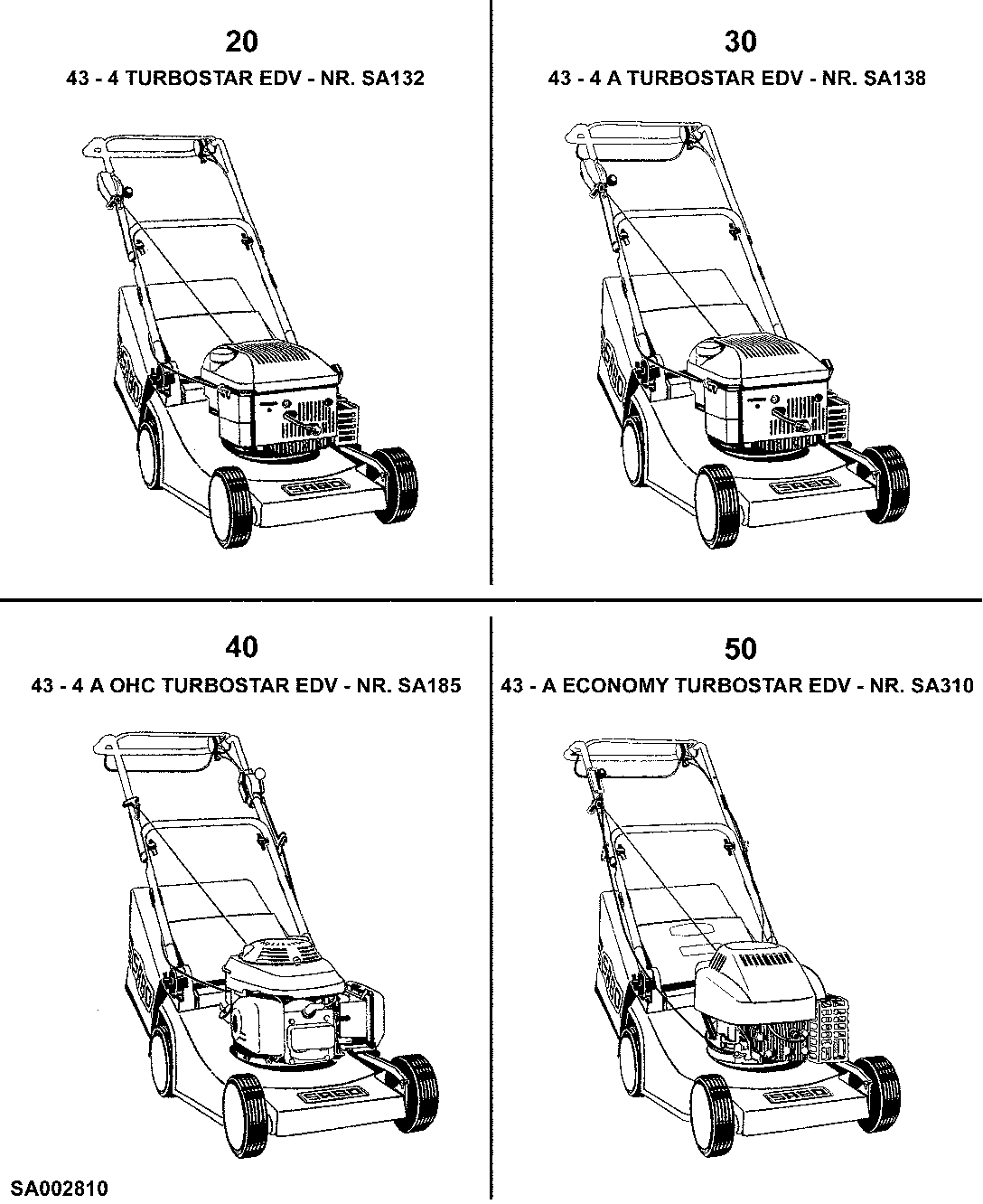 43CM Walk-Behind Mowers With Rear Plastic Insert (4-Cycle)