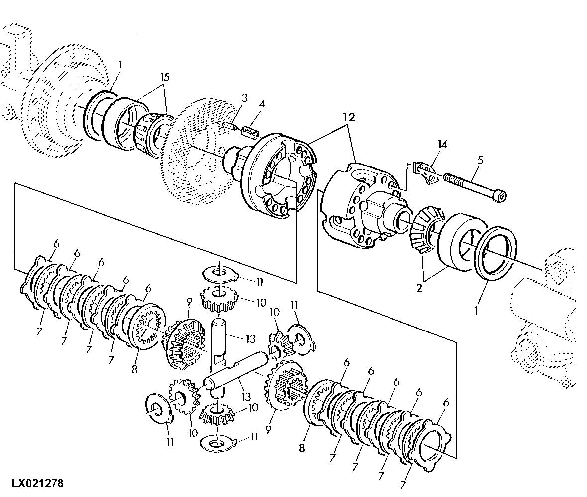 MULTIPLE DISK SELF-LOCK. DIFFERENTIAL, MFWD-AXLE (AS2045)