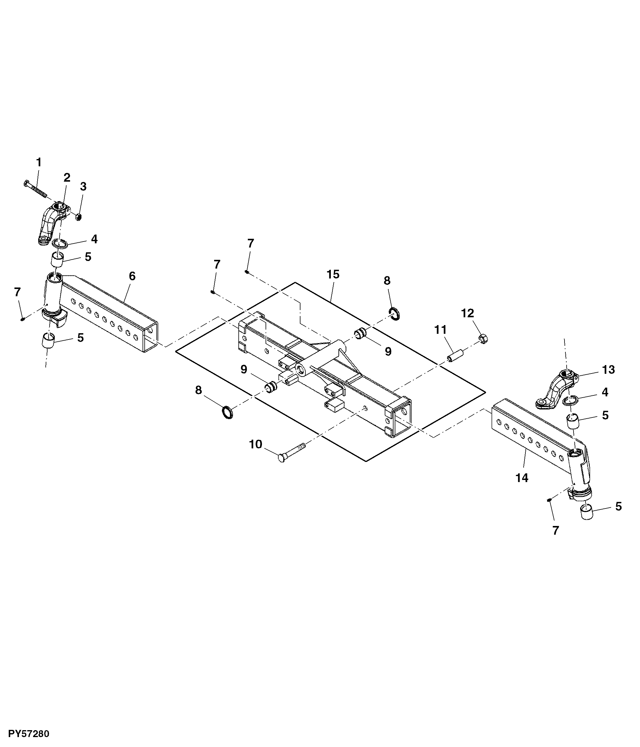 Steering Arm and Axle Knee, Adjustable Front Axle