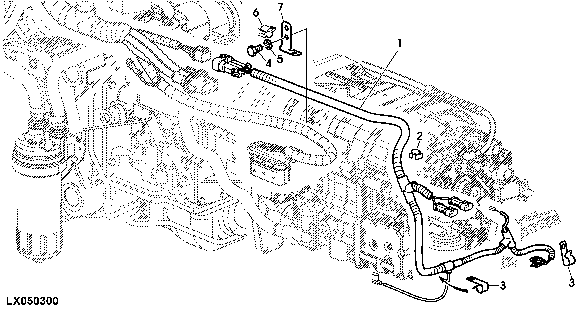 TRANSMISSION HARNESS, FOR POWRQUAD (OPEN OPERATOR'S STATION)