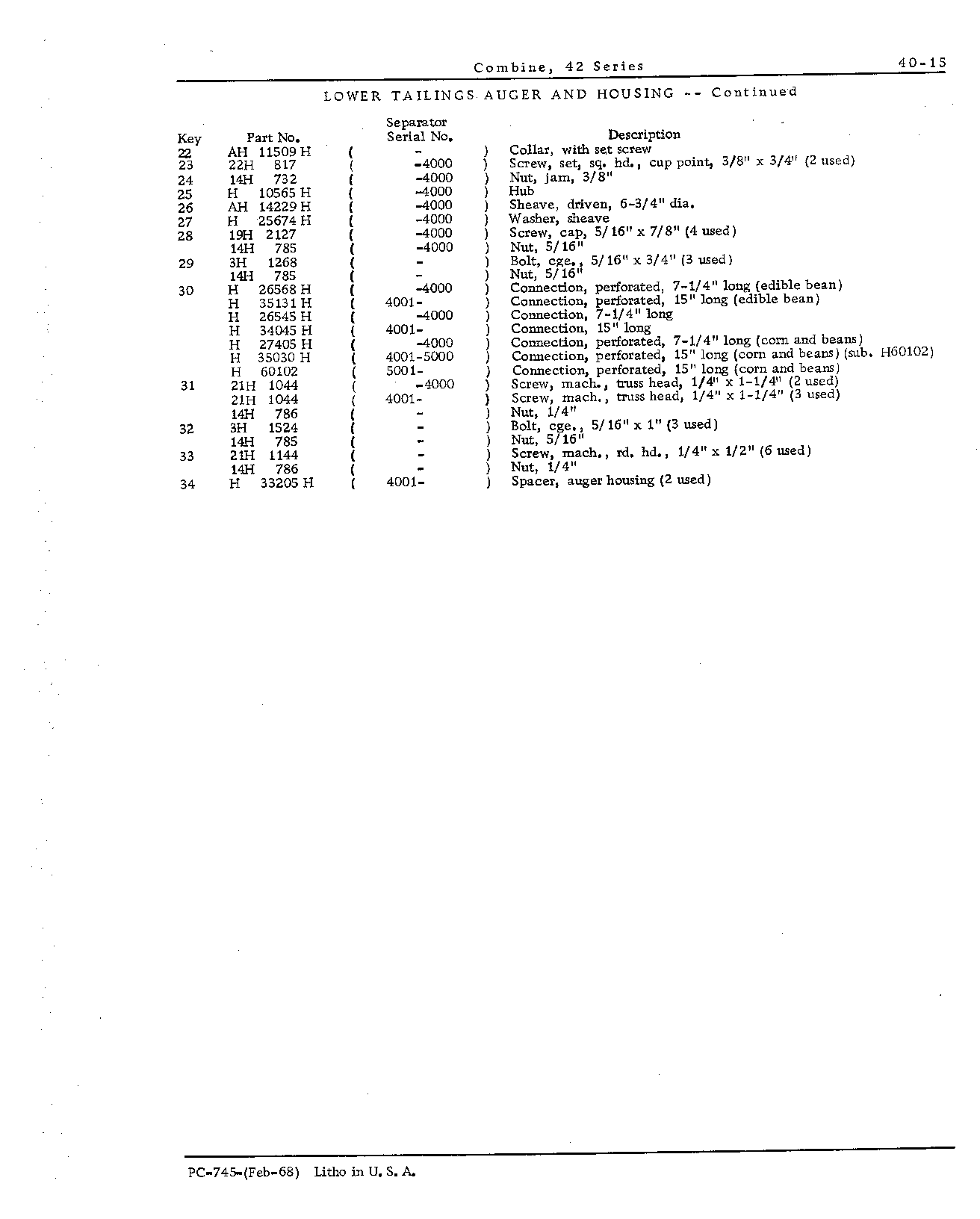 Auger: Lower tailings (Continued)
