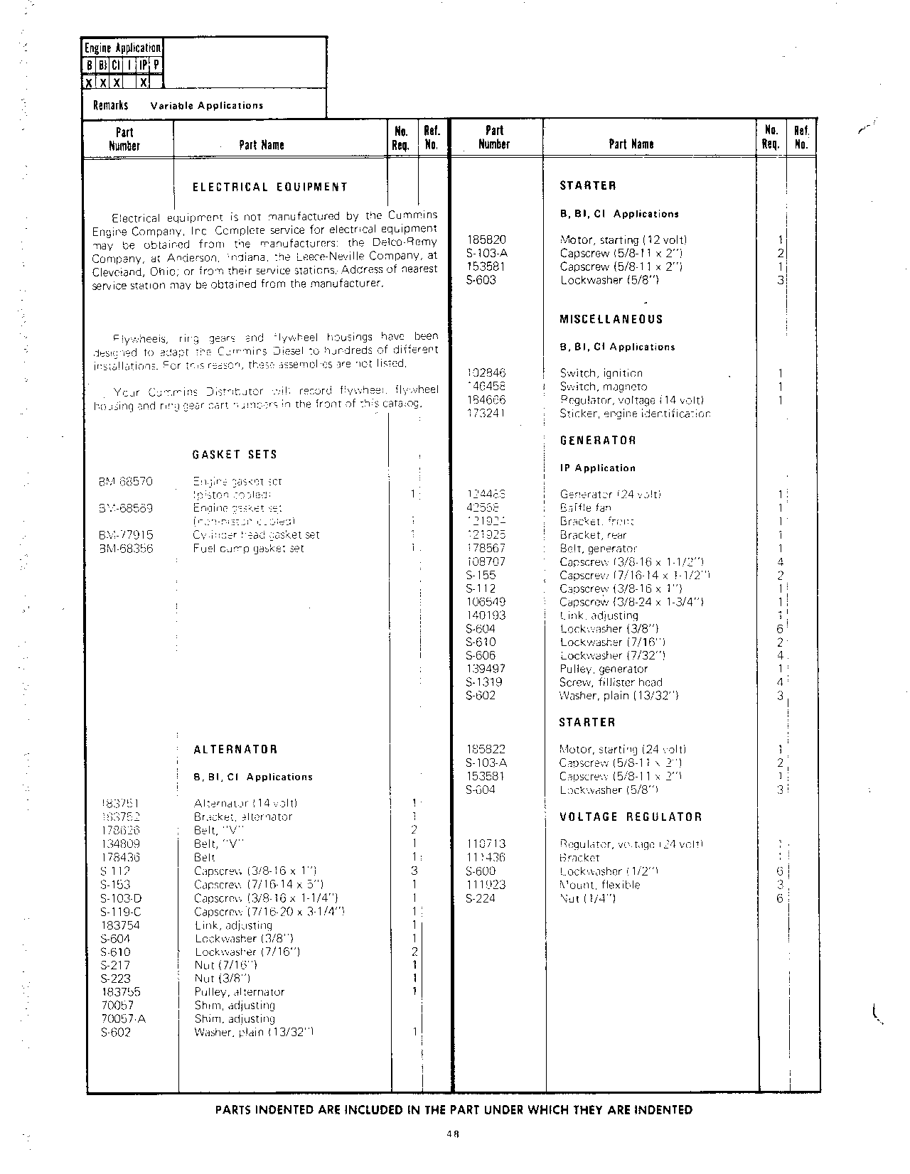 Section 20 - Cummins Engine Alternator