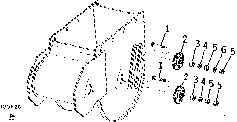 DIP AND POUR ELEVATOR LOWER CHAIN TIGHTENERS