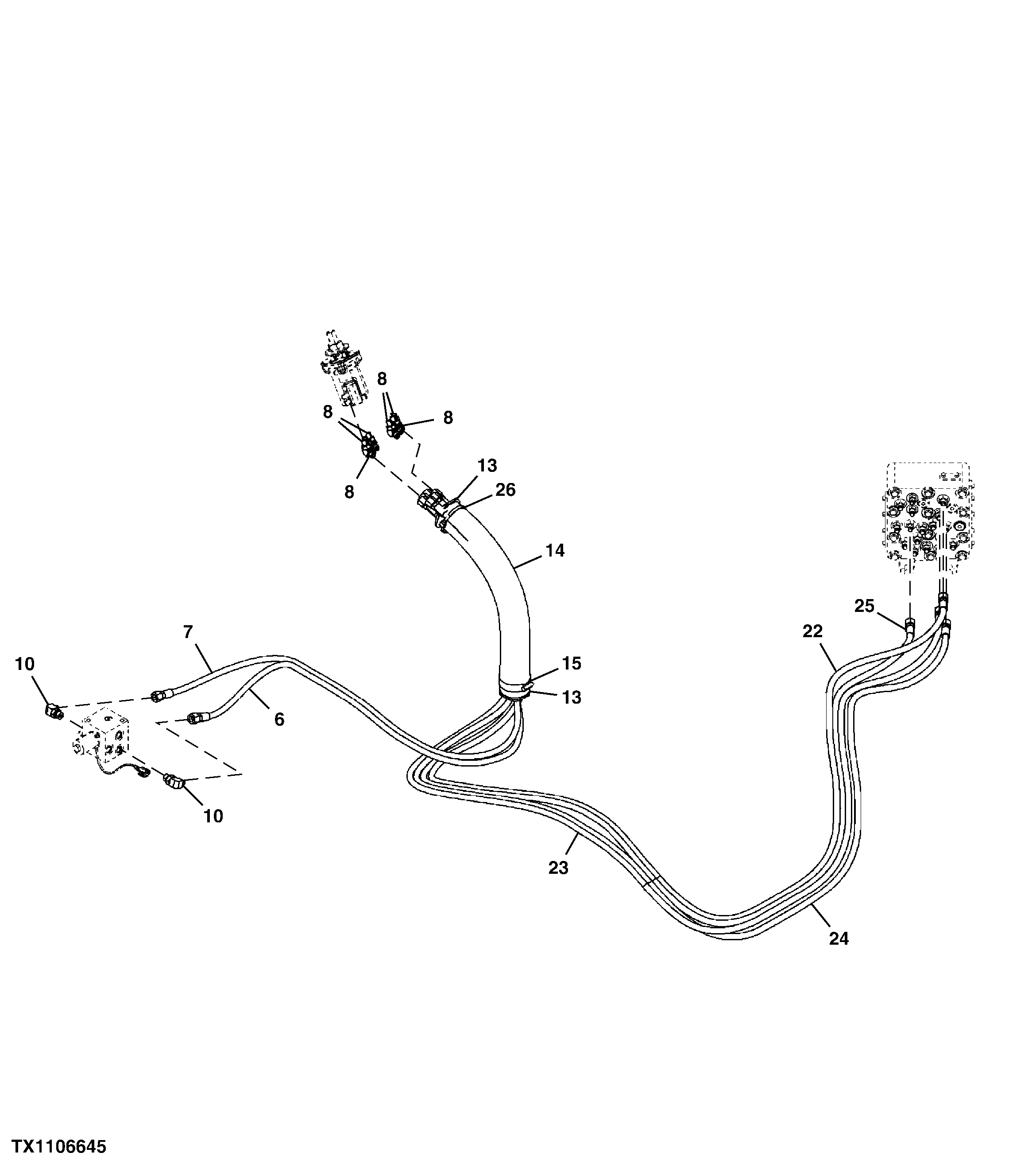 Pilot Lines (Pilot Signal Manifold To Right Pilot Controller)