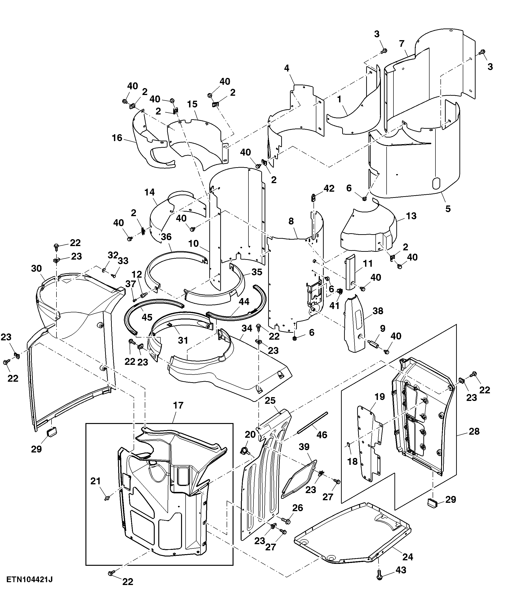Shield, Exhaust System Enclosure, FT4 Engine ( - 108000)