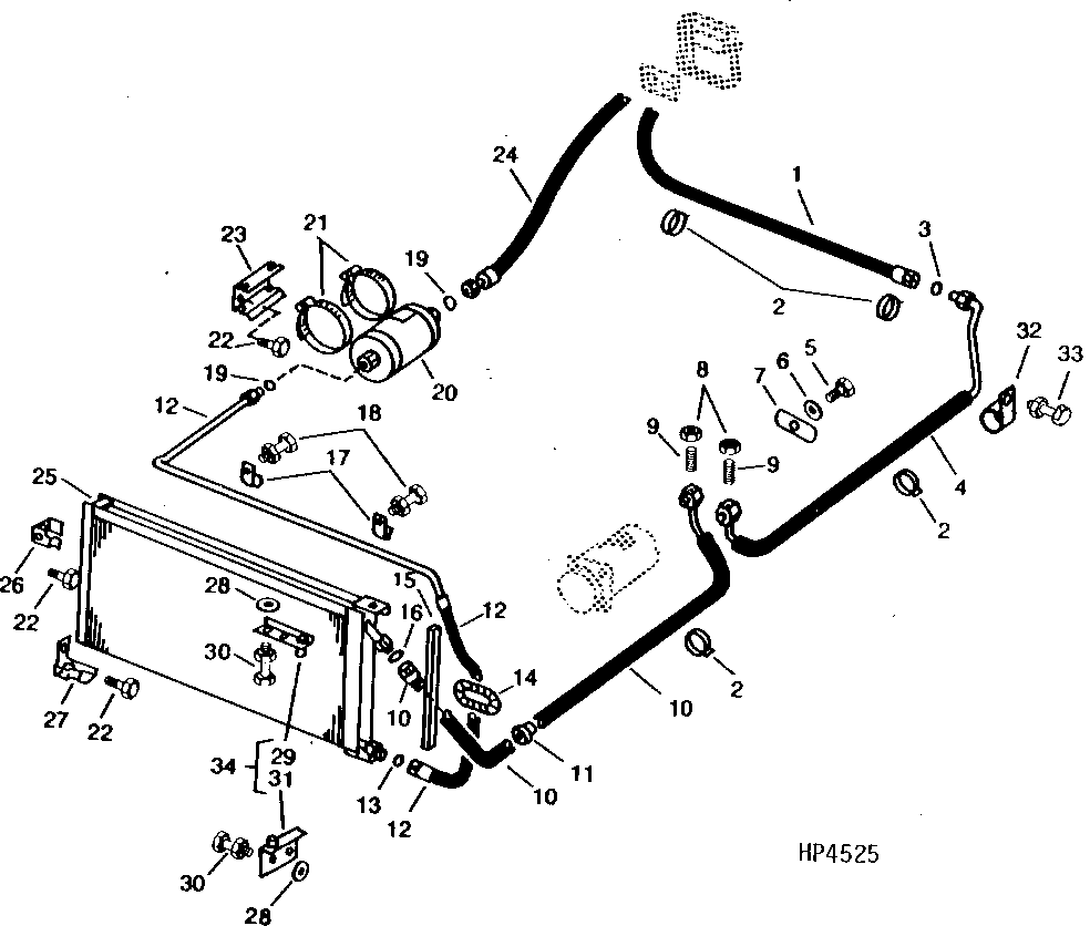 CONDENSER, RECEIVER, AND AIR CONDITIONER LINES ( - 600000)