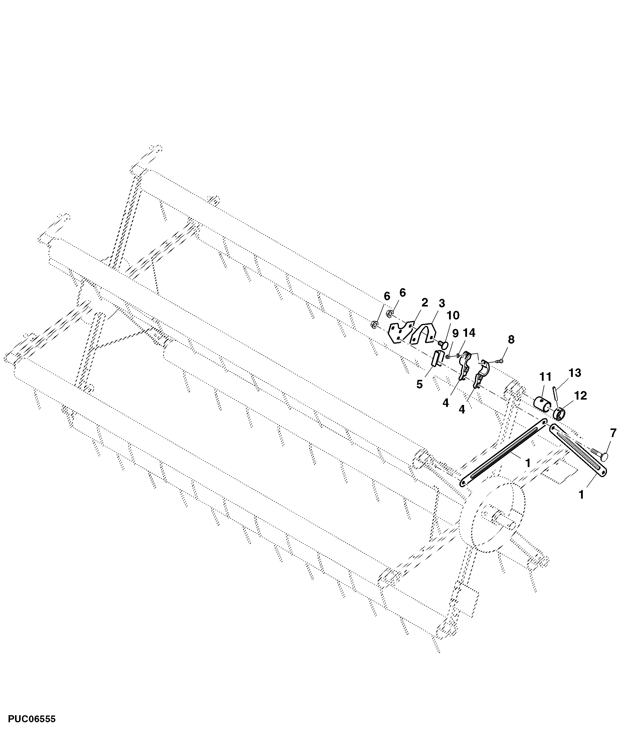 Reel Spider, Left Side, JD3029 Engine Version