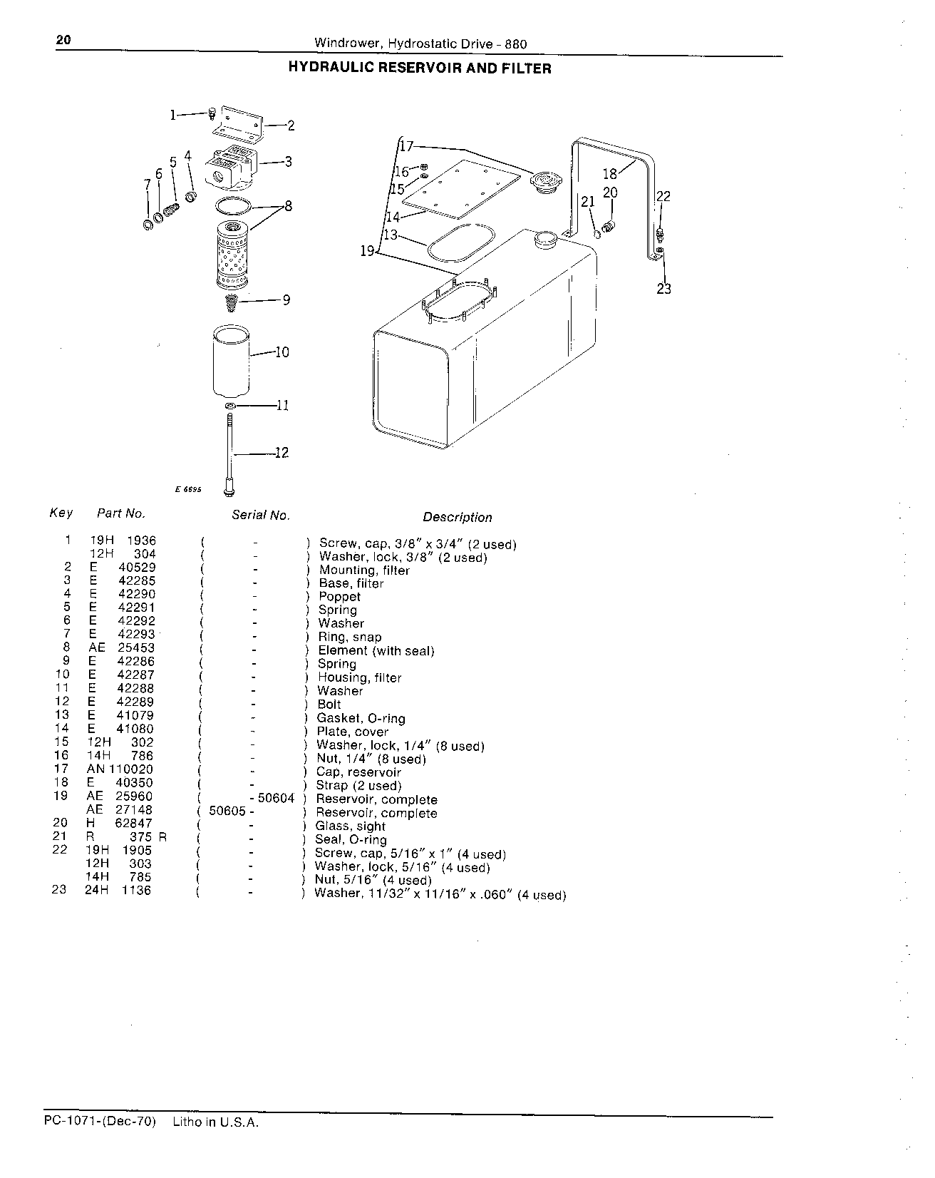 Filter, hydraulic